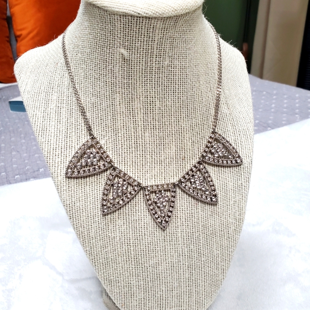 Touchstone Crystal Shield Necklace
